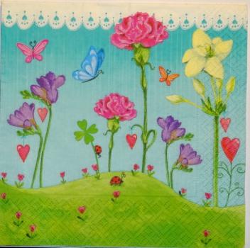 063 Flowers Others - 4 ply - Colourful Life Handkerchief